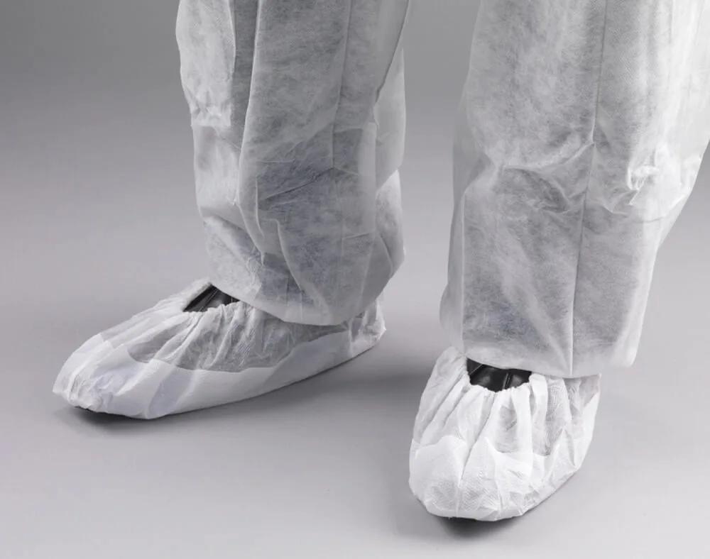 White Non-Woven Embossed Overshoes 1×200