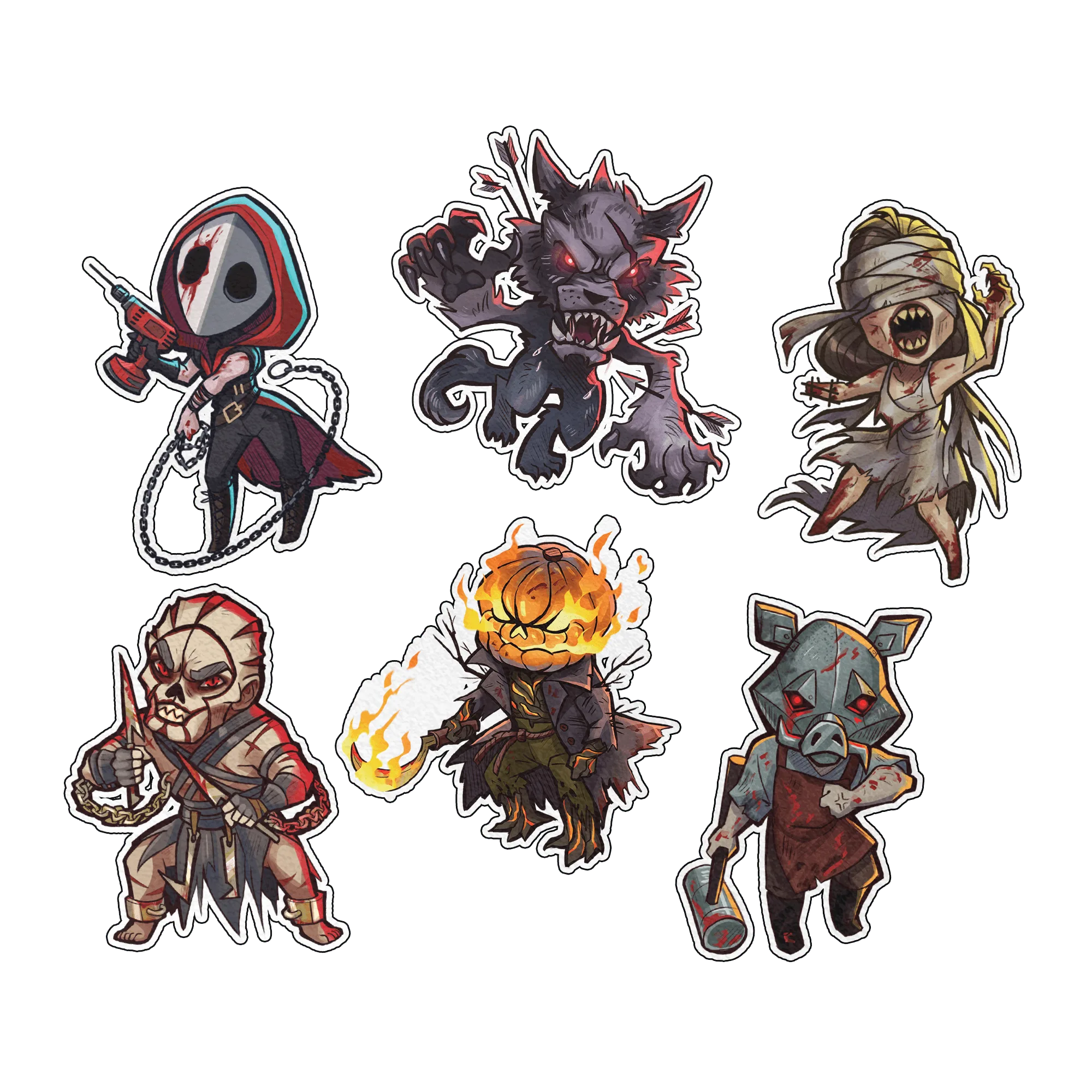 كيف تستخدم ملصقات ملصقات Chibi Killer من Final Girl للتخصيص