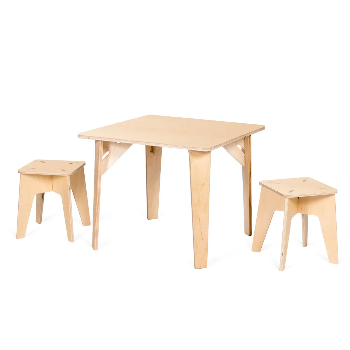 Wooden Kids Table and Stools