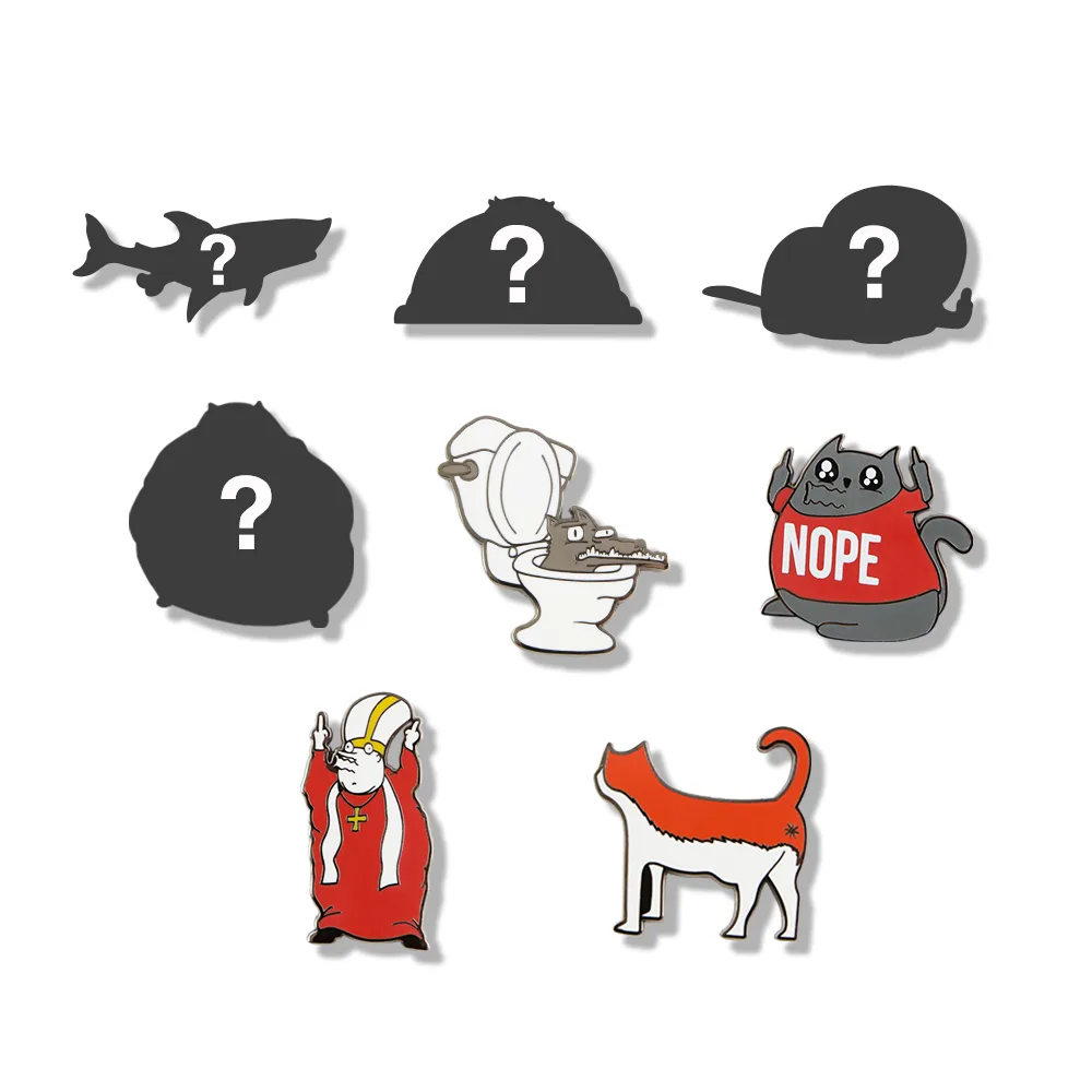 Exploding Kittens sběratelské odznaky - série 2 NSFW