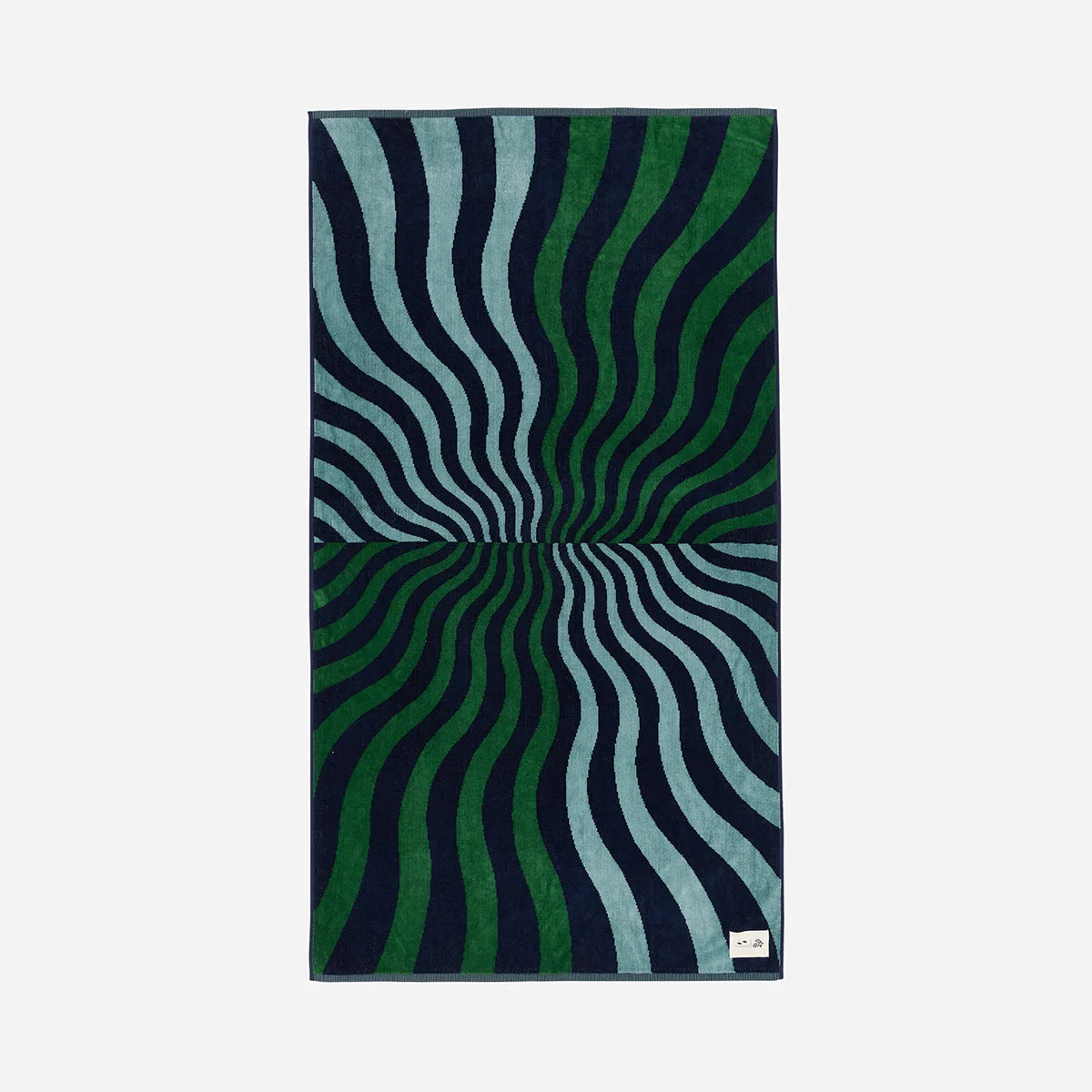 Hideout Woven Towel - Deep Pacific | Schuyler Beecroft x Slowtide