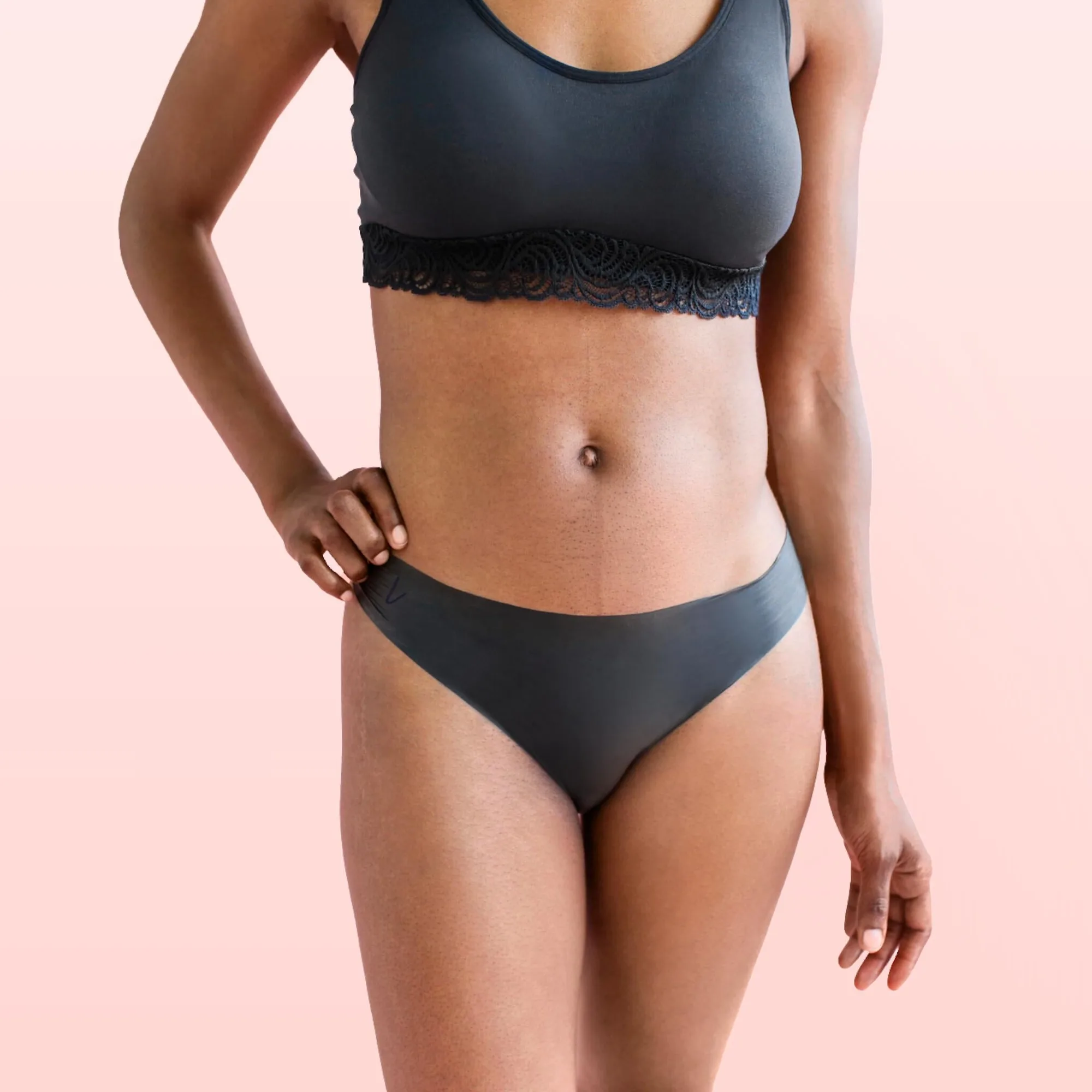 Pleasure Bikinis in Black (4 Pack)