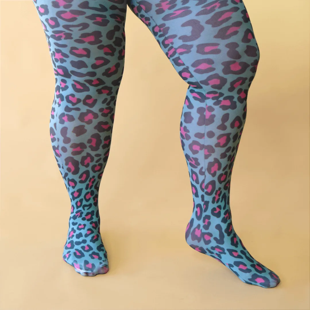 Molke X Better Tights: 50 Denier Printed Tights - Hot Leopard ***