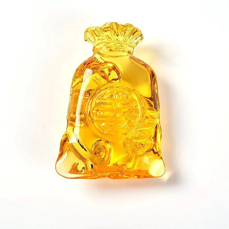 Citrine Lucky Money Bag Feng Shui Ornament