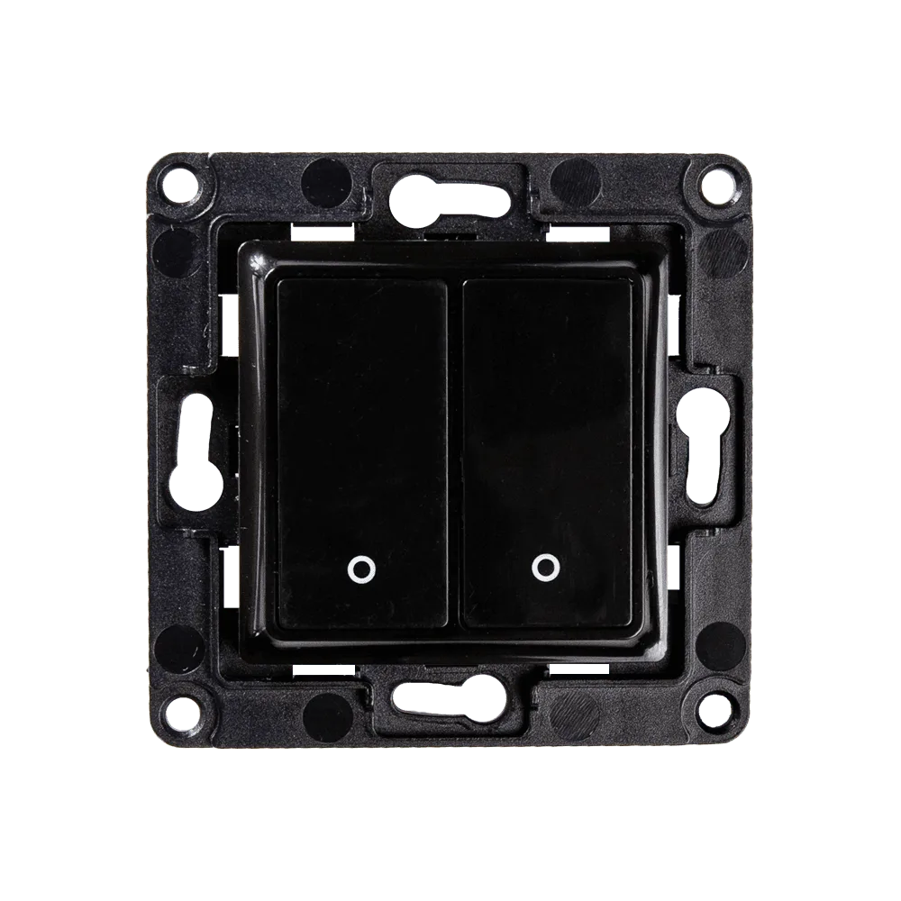 Shelly Wall Switch with 2 Buttons Black