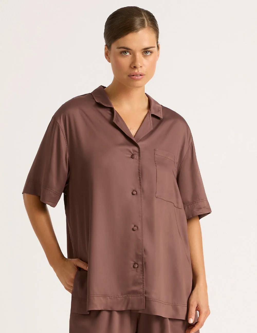 Vegan Silk Short Sleeve Shirt
