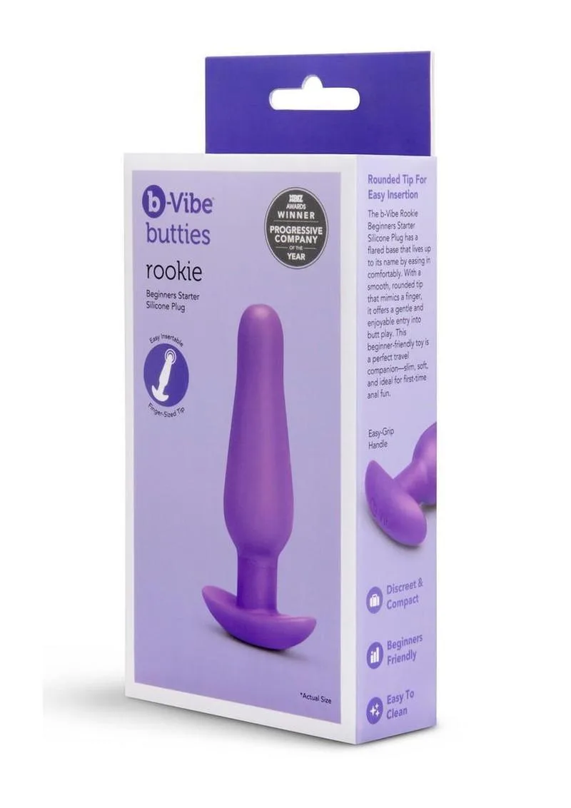 B-Vibe Rookie Beginners Starter Silicone Anal Plug