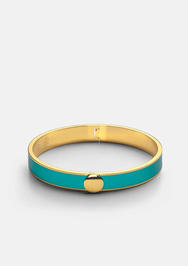 Bracelet rigide émail - Turquoise