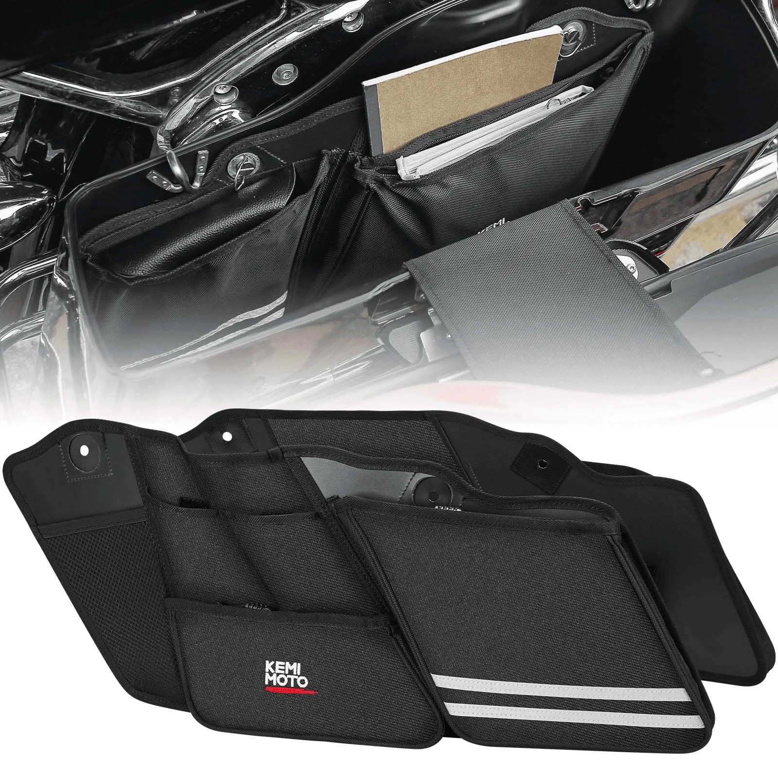 Saddlebag Organizers 2 Pack for Harley