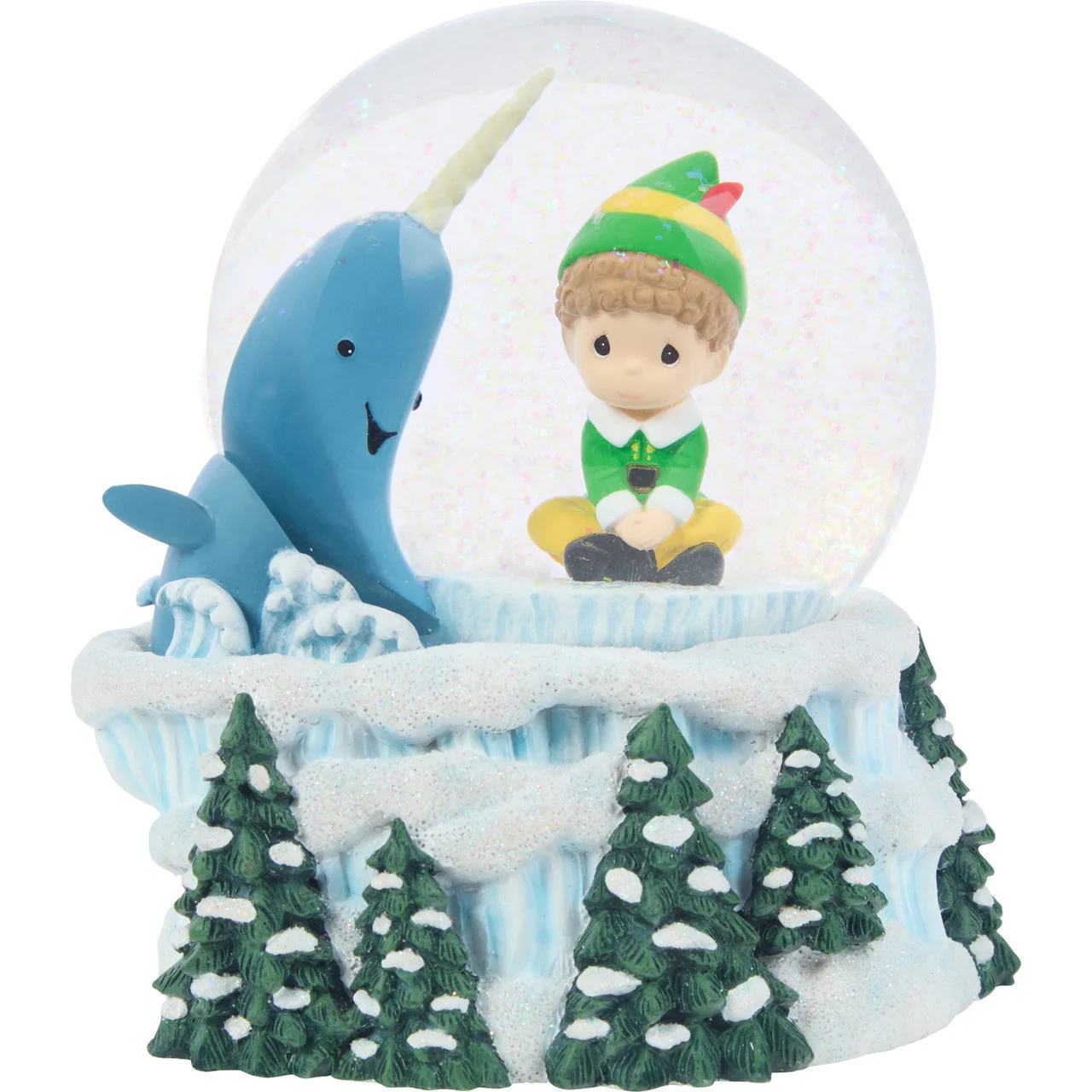 Globo di Neve Musicale Elfo Lascia che lo Spirito Natalizio ti Guid
