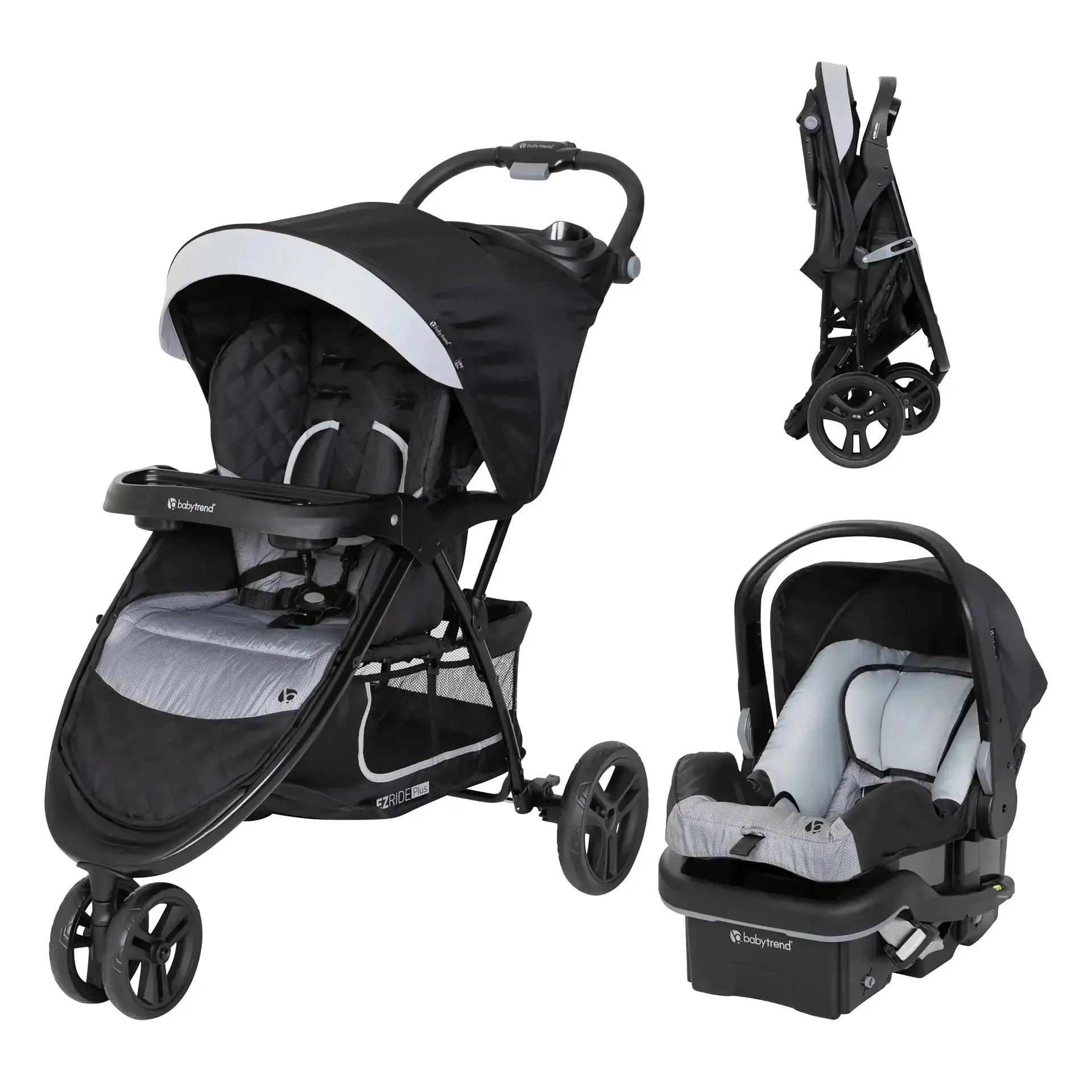EZ Ride PLUS Stroller Travel System with EZ-Lift™ PLUS Infant Car Seat in Carbon Black (Target Exclusive)