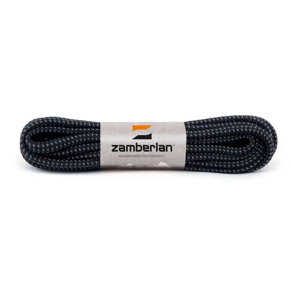 ROUND BOOT LACES - Black/Ash