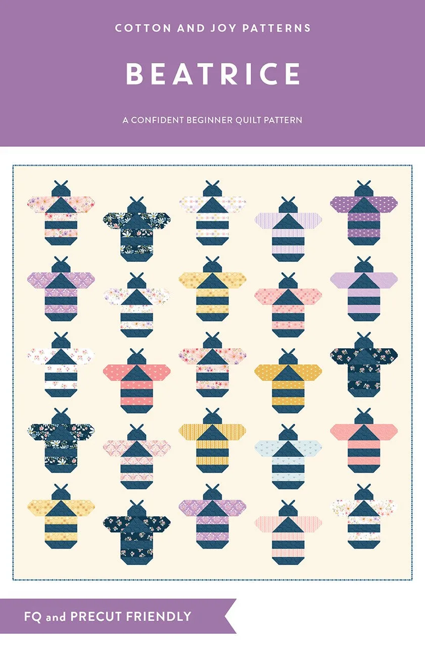 Beatrice, the Bee Quilt Pattern by Cotton and Joy