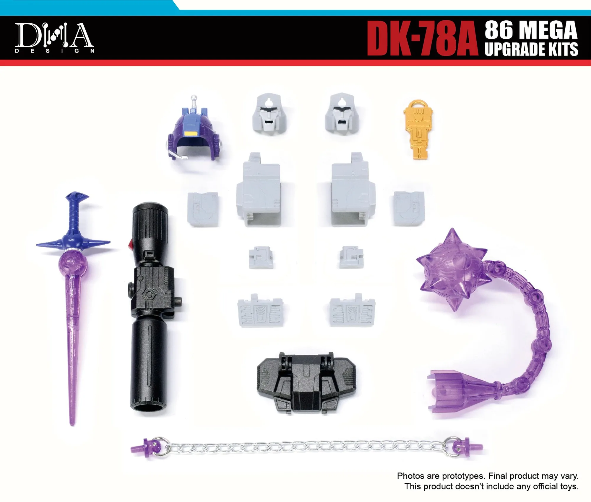 DNA Designs - DK-78A - Upgrade Kit for Transformers Studio Series 86 Megatron