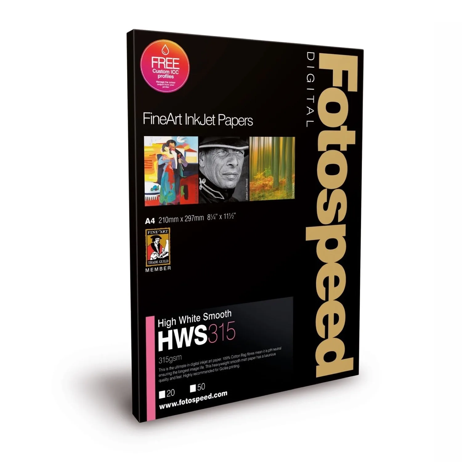 Fotospeed High White Smooth EG A3+ 25 Sheets