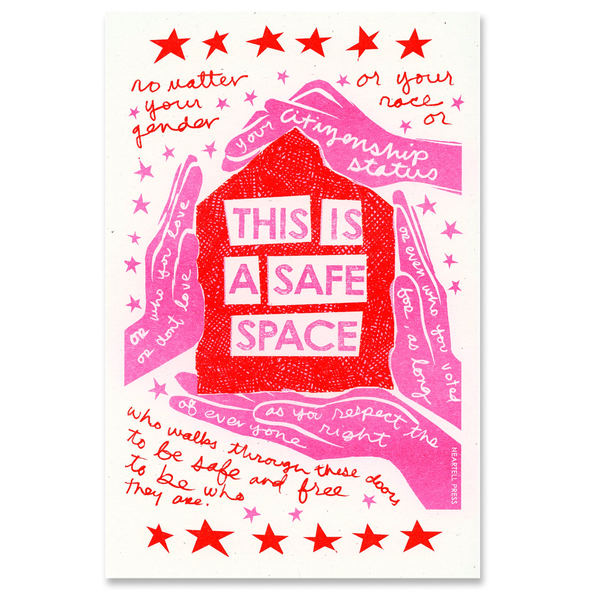 Safe Space (Resistance Pink) 6x9 Art Print