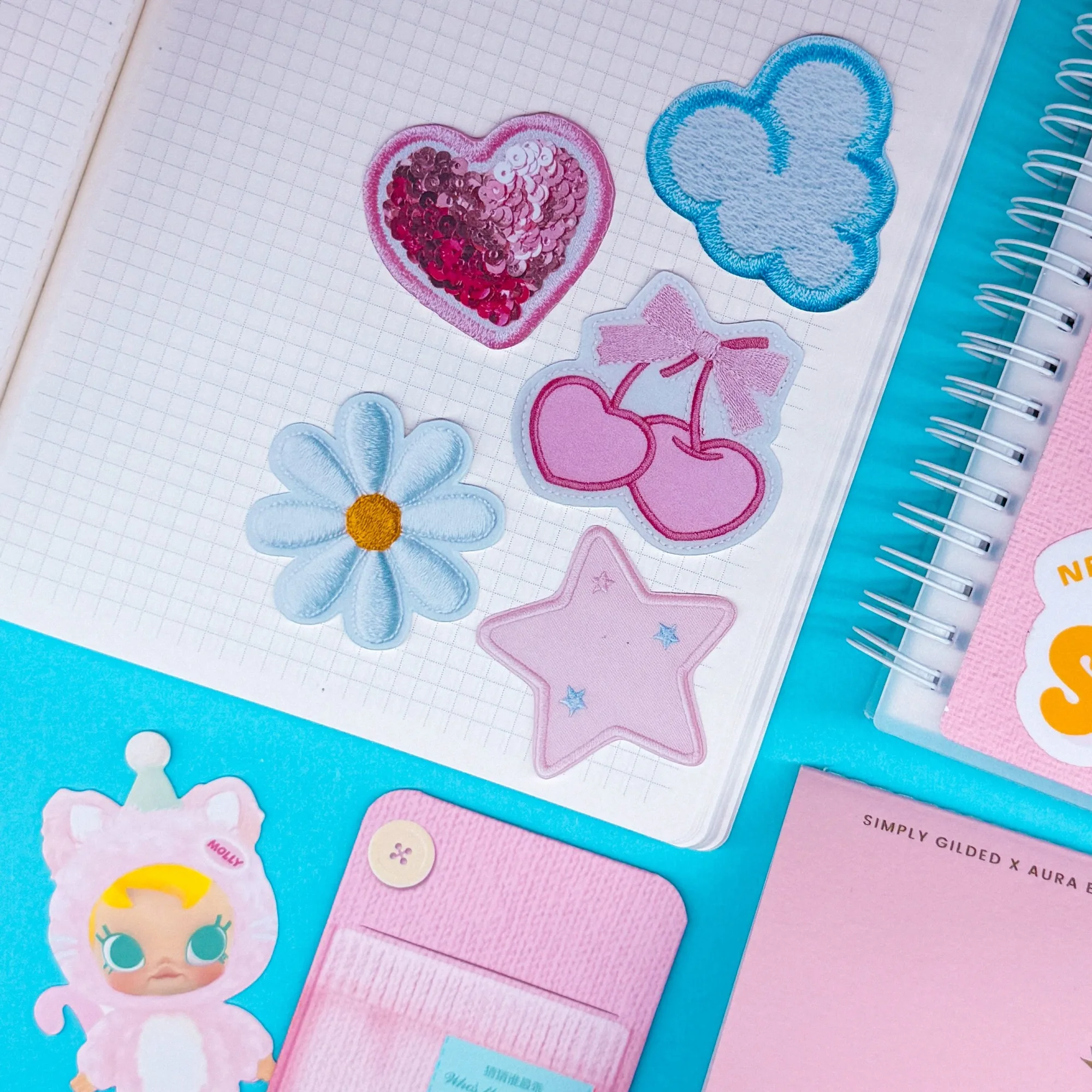 Autocollant en papier journal - Lot d'autocollants assortis