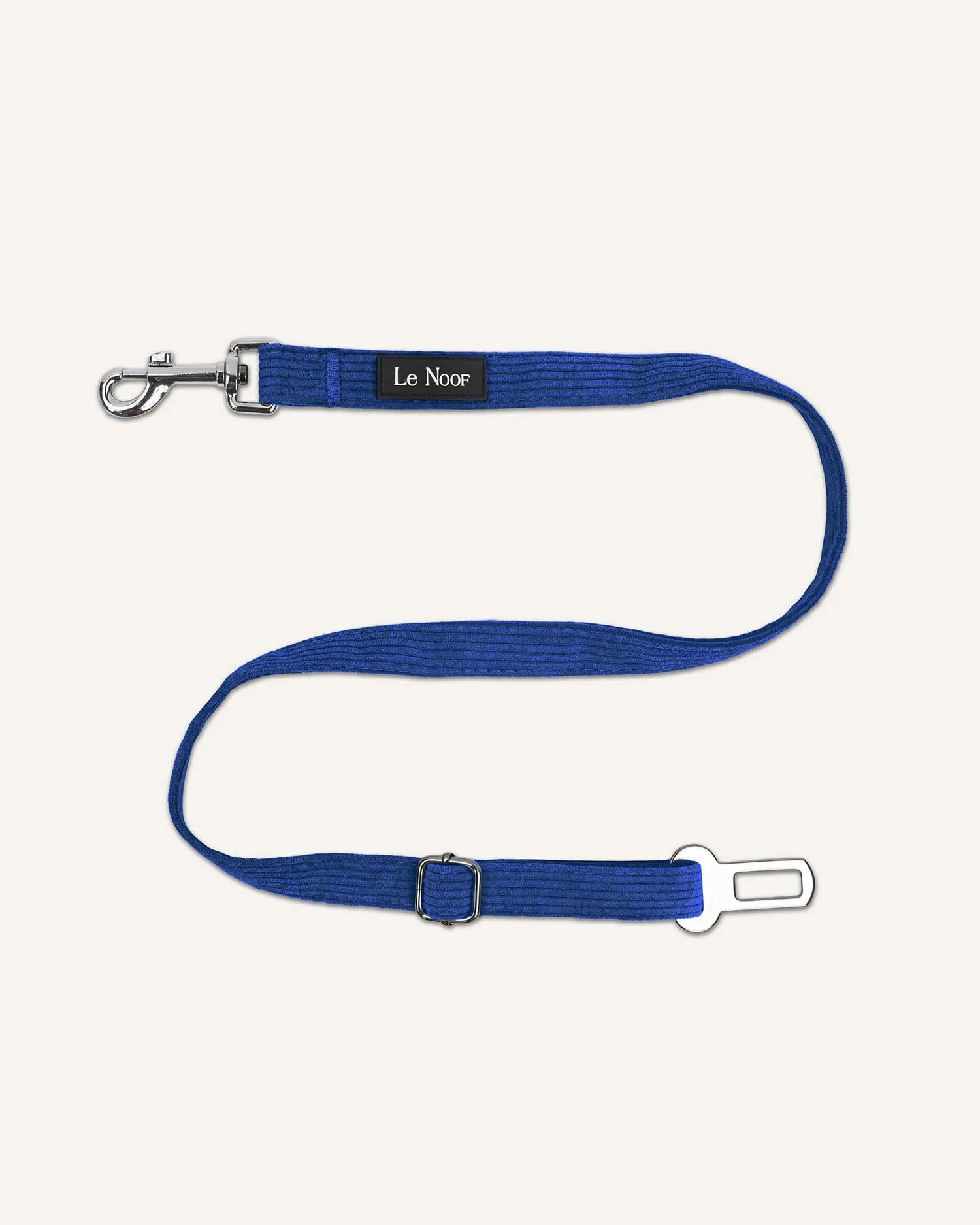 Blue Corduroy Dog Seat Belt