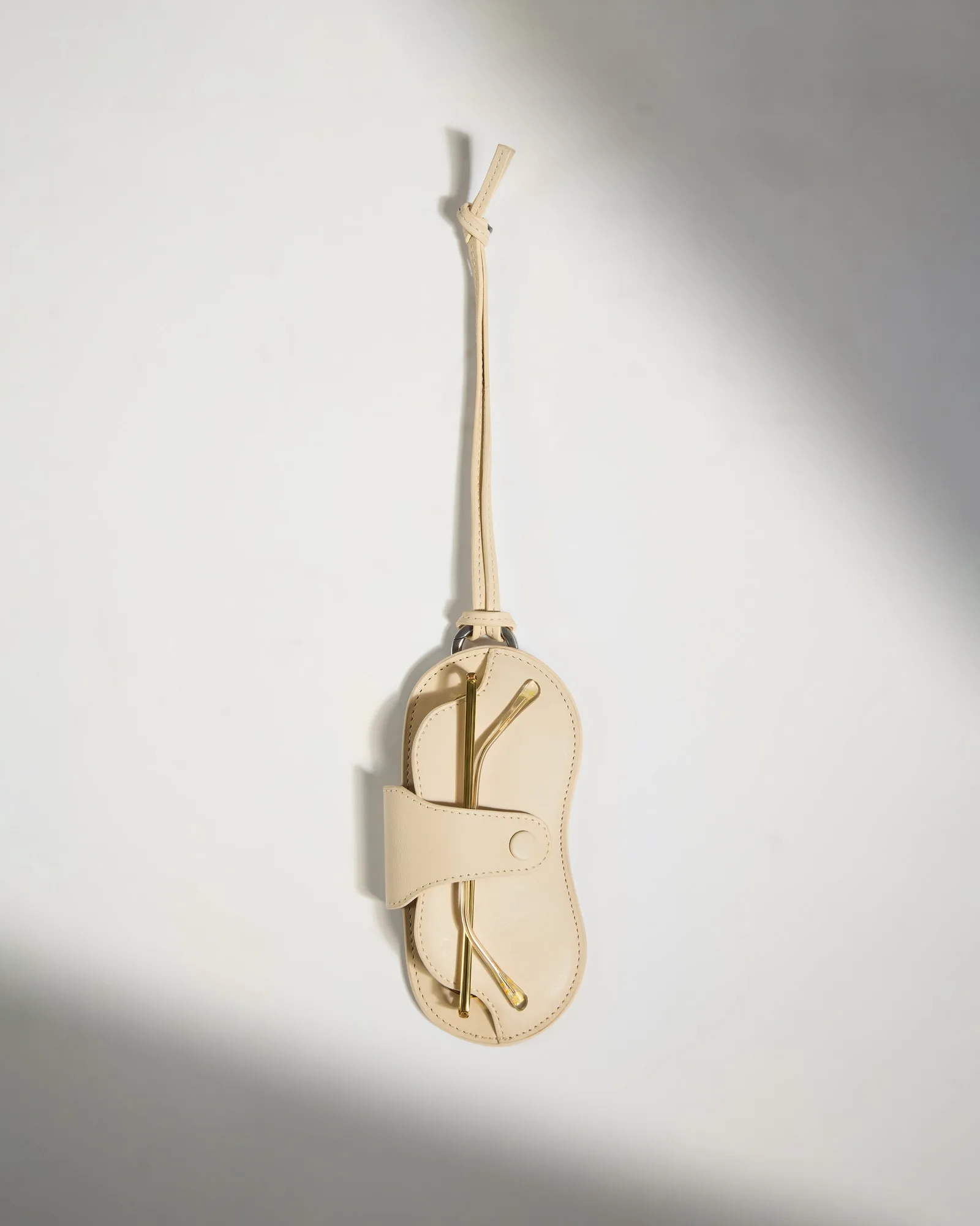 Leather Sunglasses Case in Cream - Summer Capsule