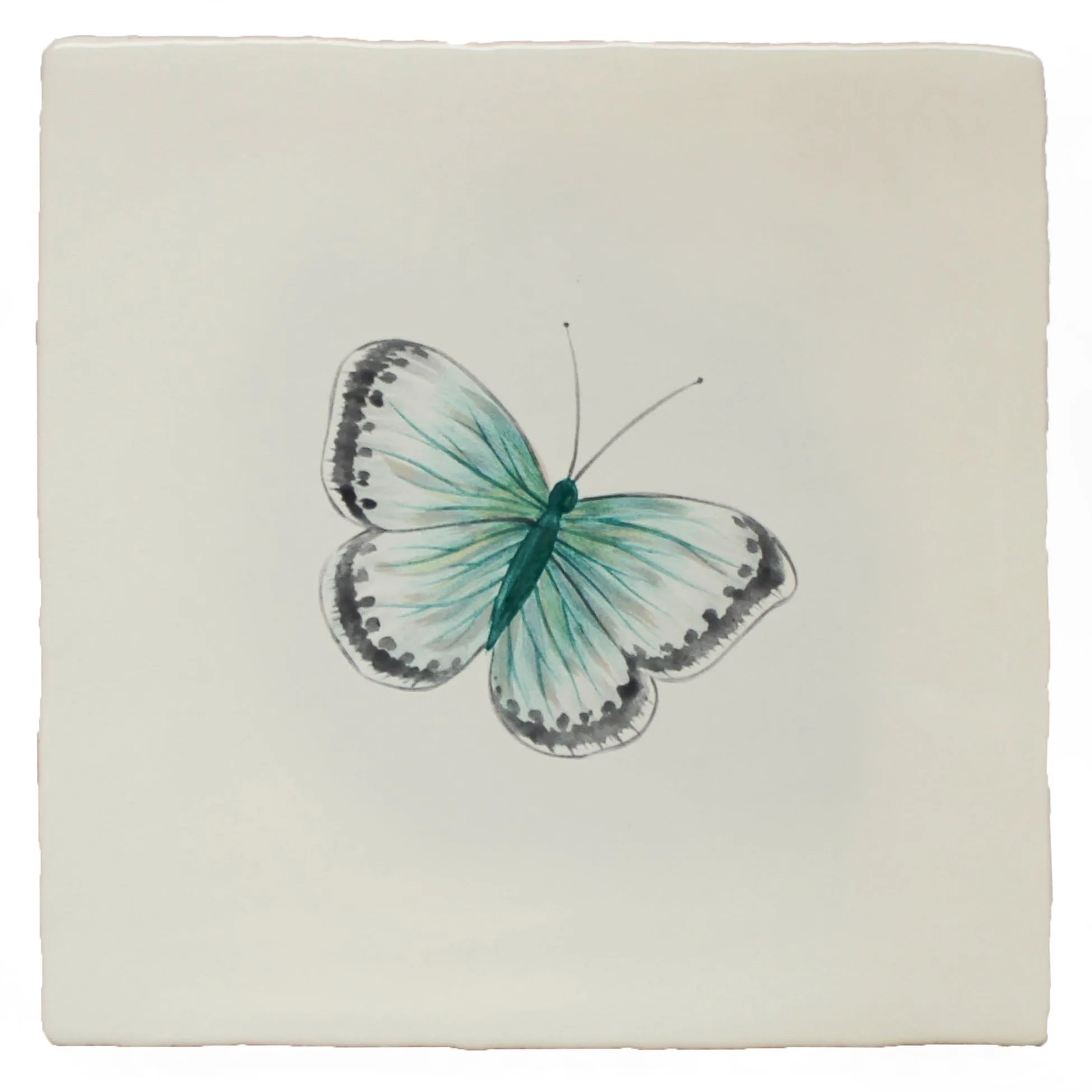 Garteninsekt Kreide Blauer Schmetterling (rechts)