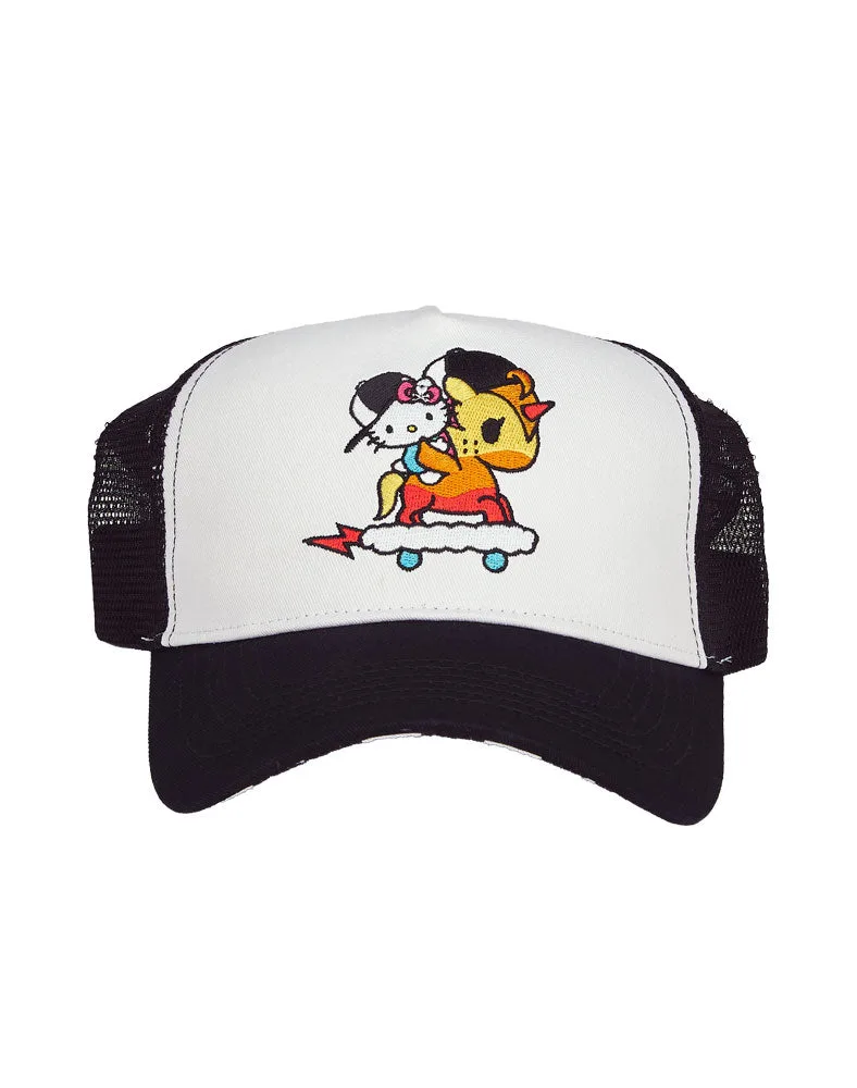 Gorra trucker tokidoki x Hello Kitty Hello Skater: guía de ajuste y estilo