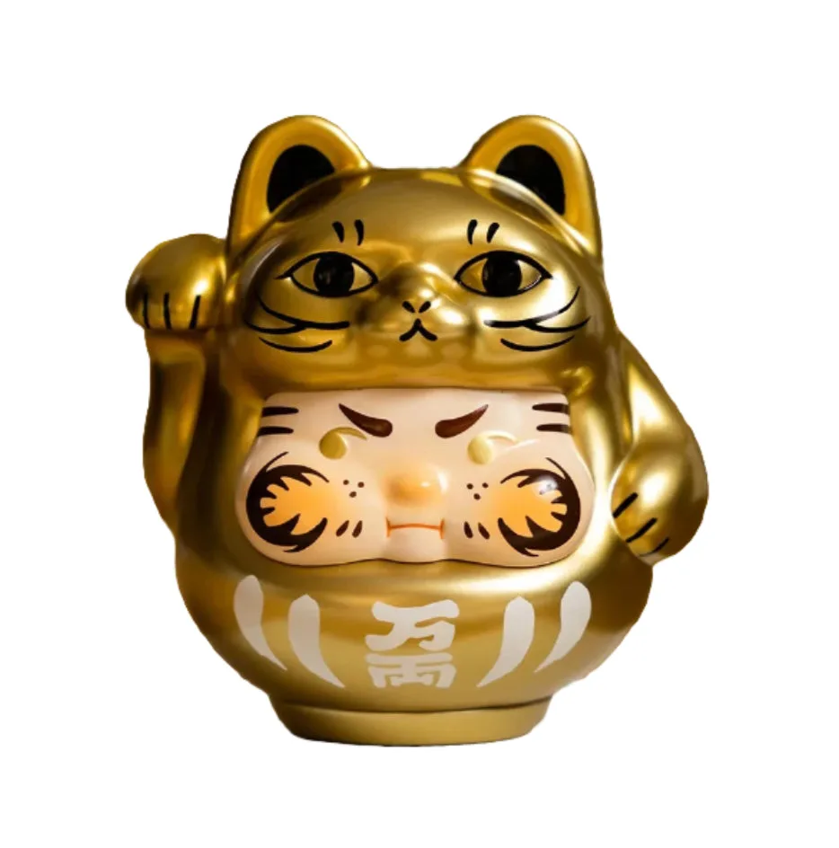 縁起物フィギュア:だるまと招き猫の意味