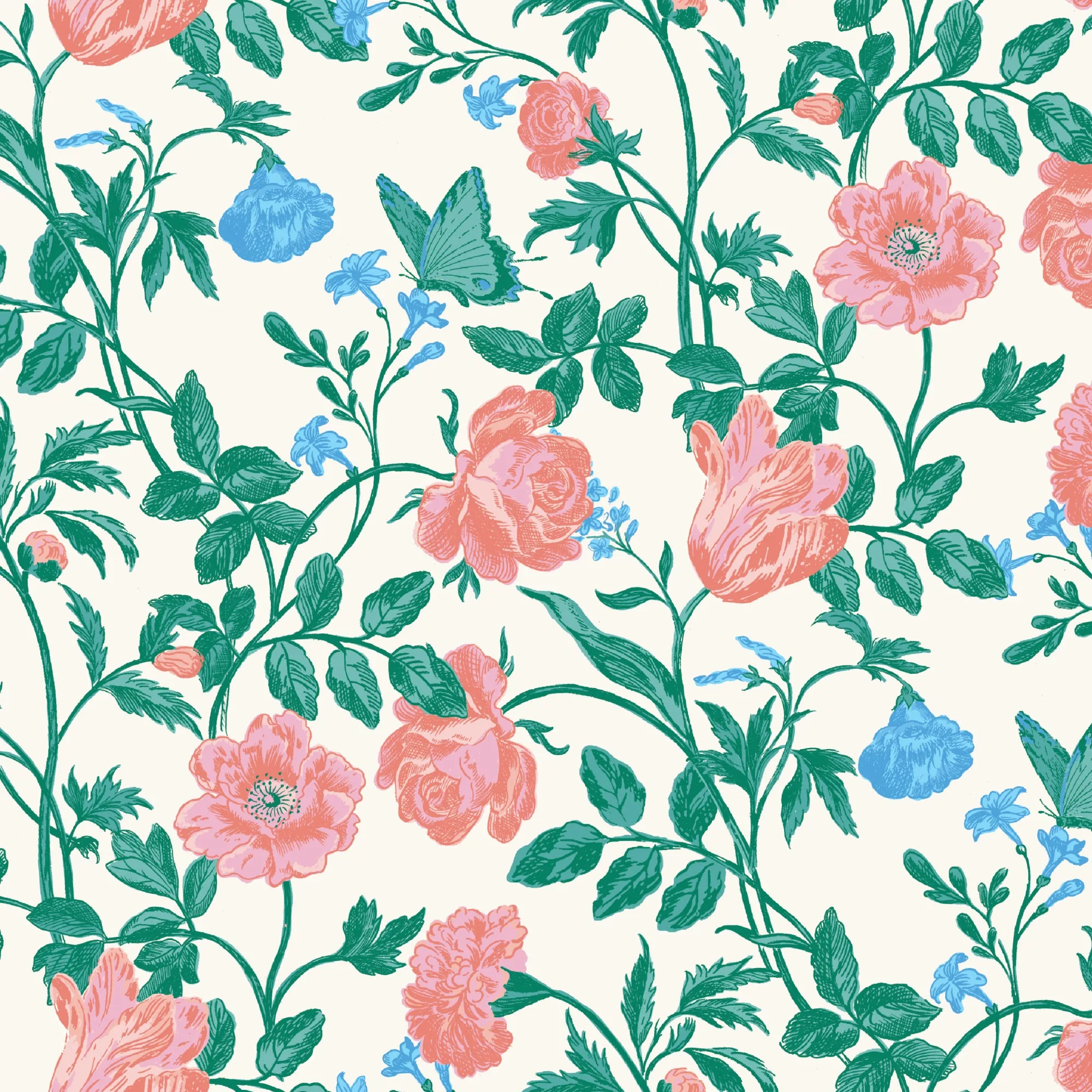 Idee creative per quilt con tessuto Garden Reverie Cream Jardin