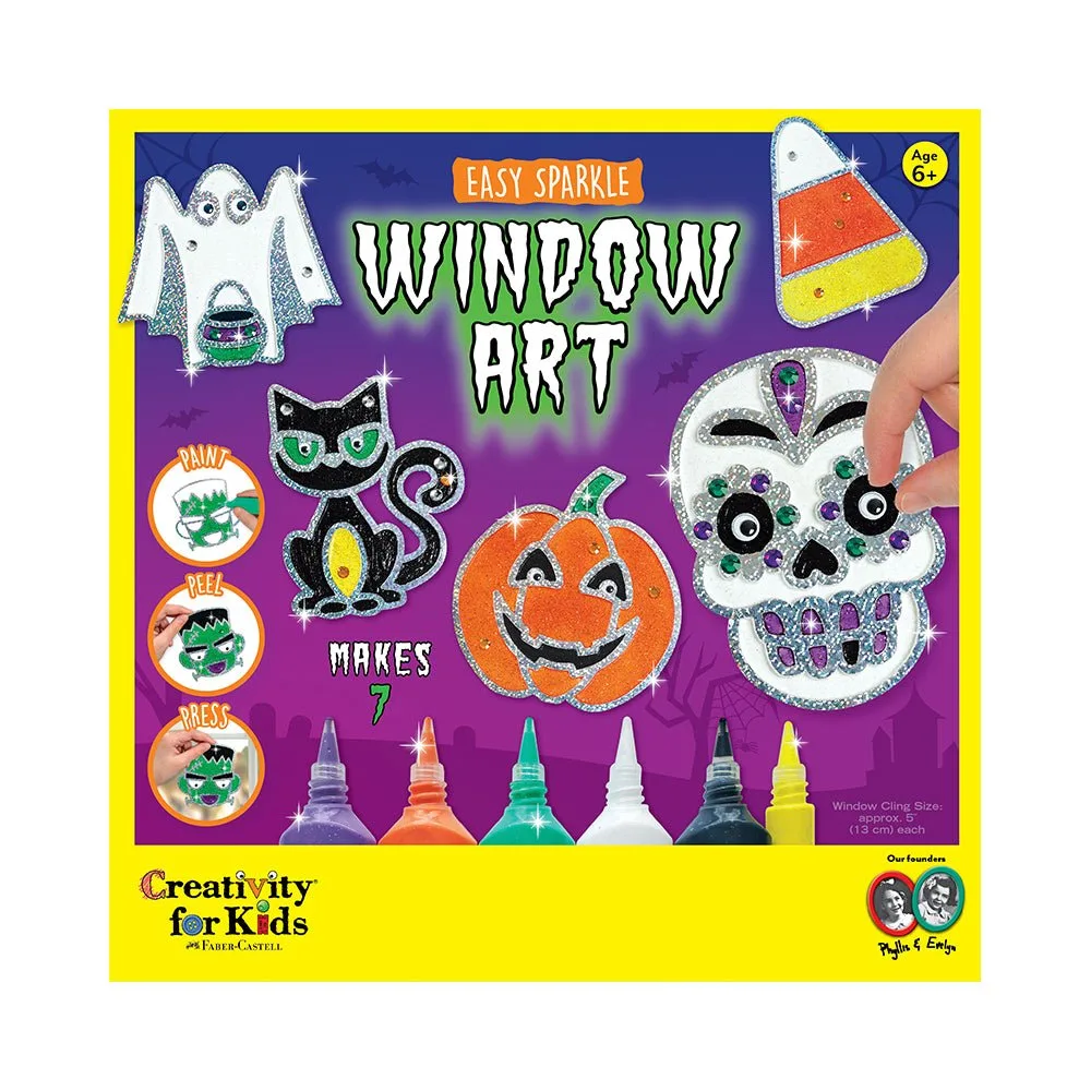Creativity for Kids Halloween Easy Sparkle Window Art