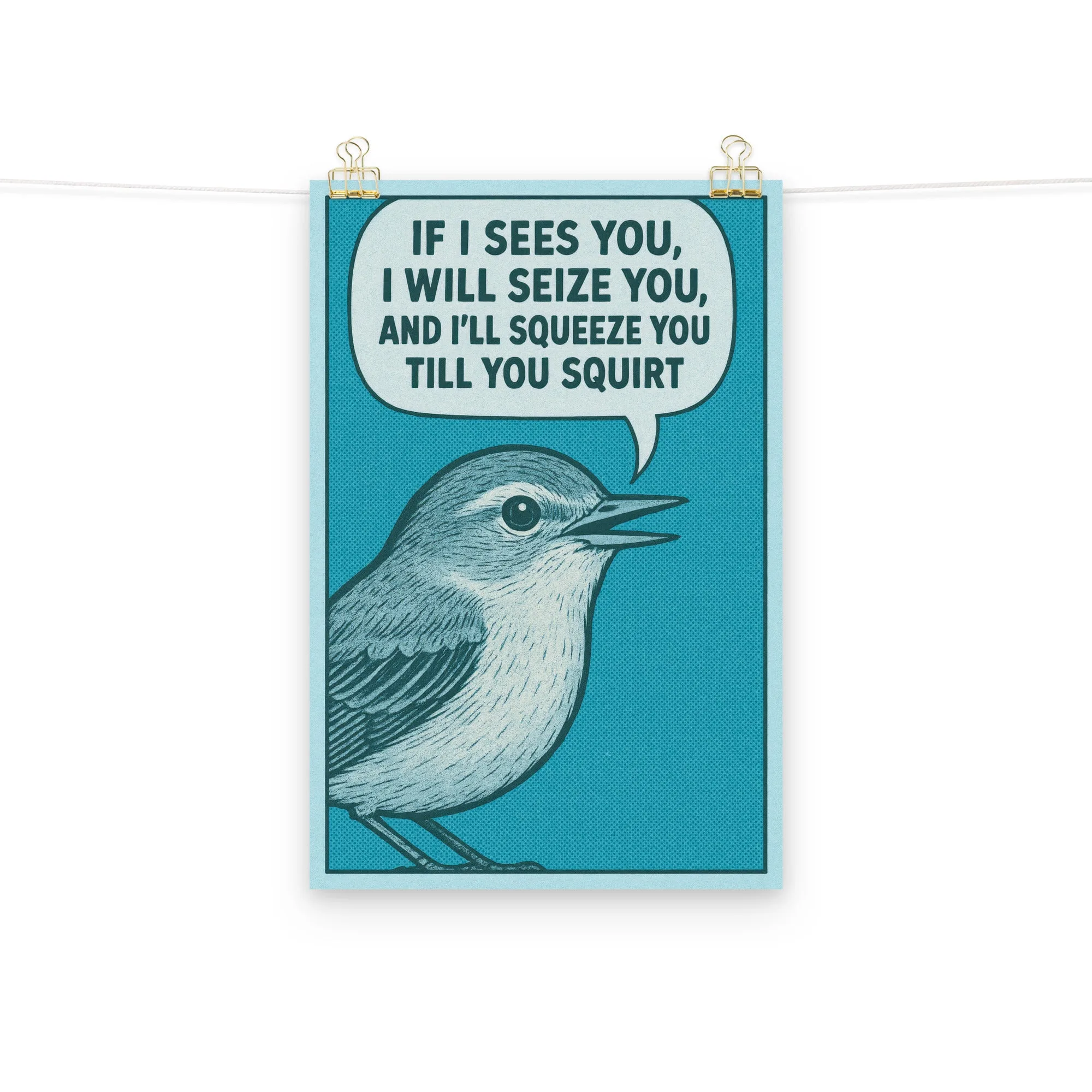 Warbling Vireo Mnemonic Poster
