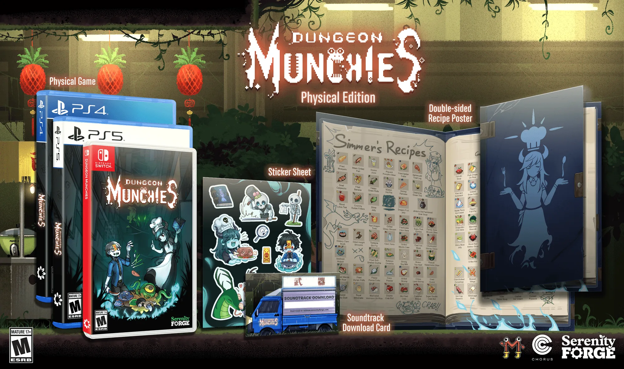 Édition Physique de Dungeon Munchies : Contenu de la Boîte