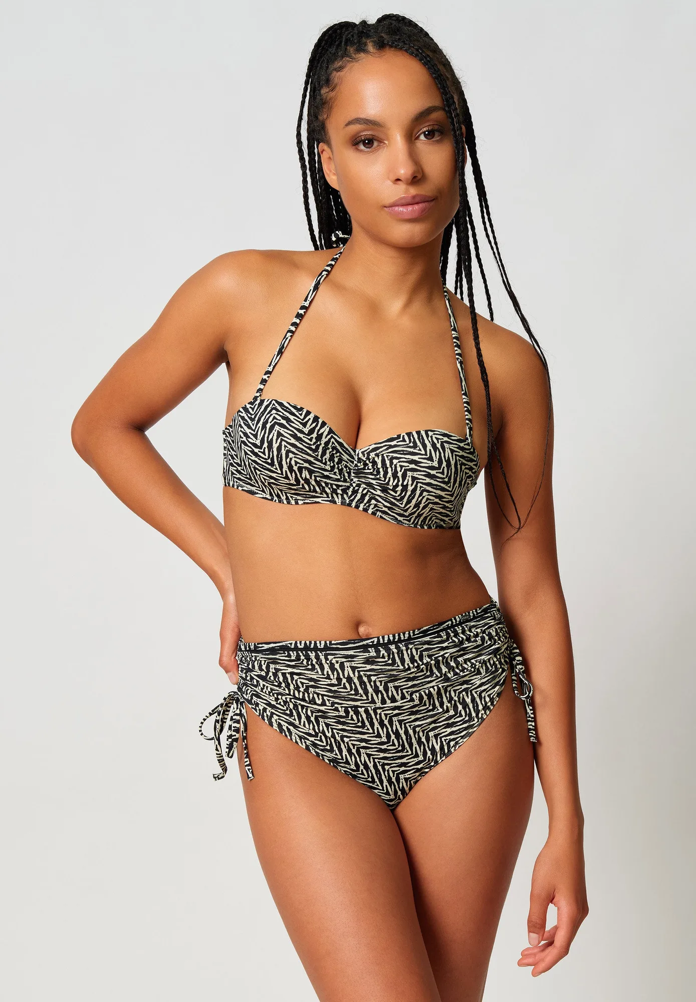 Animal Allure Bandeau bikini top | 087228-08A034