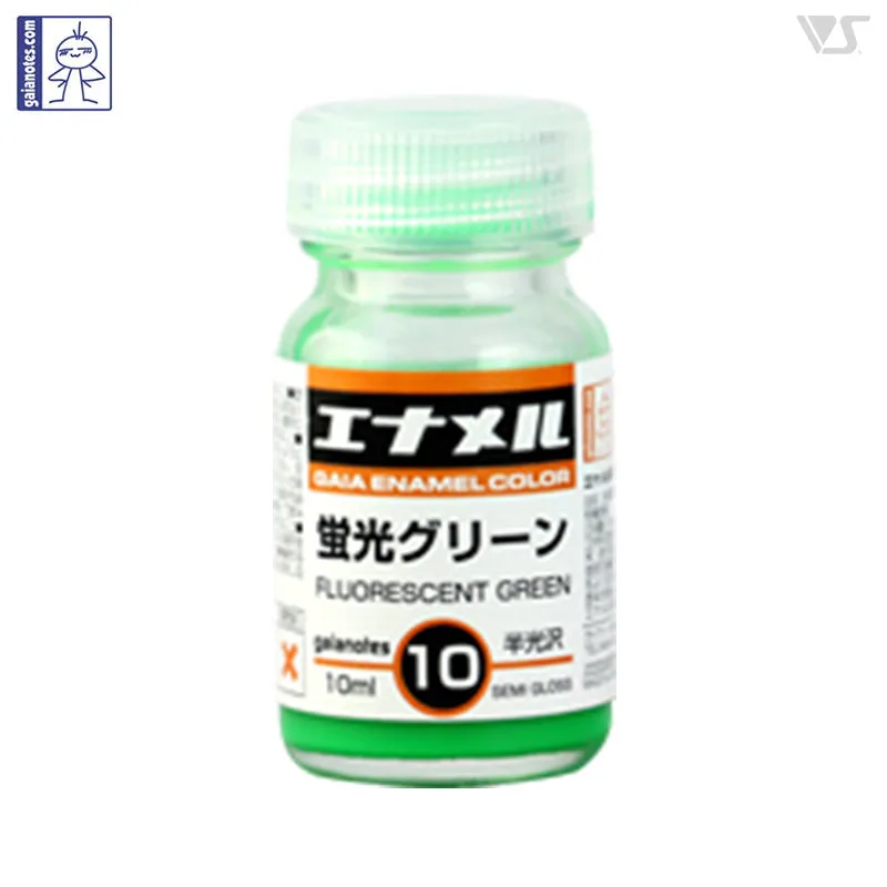 How to Use Gaia Enamel Color GE010 Fluorescent Green for Eye-Catching Details