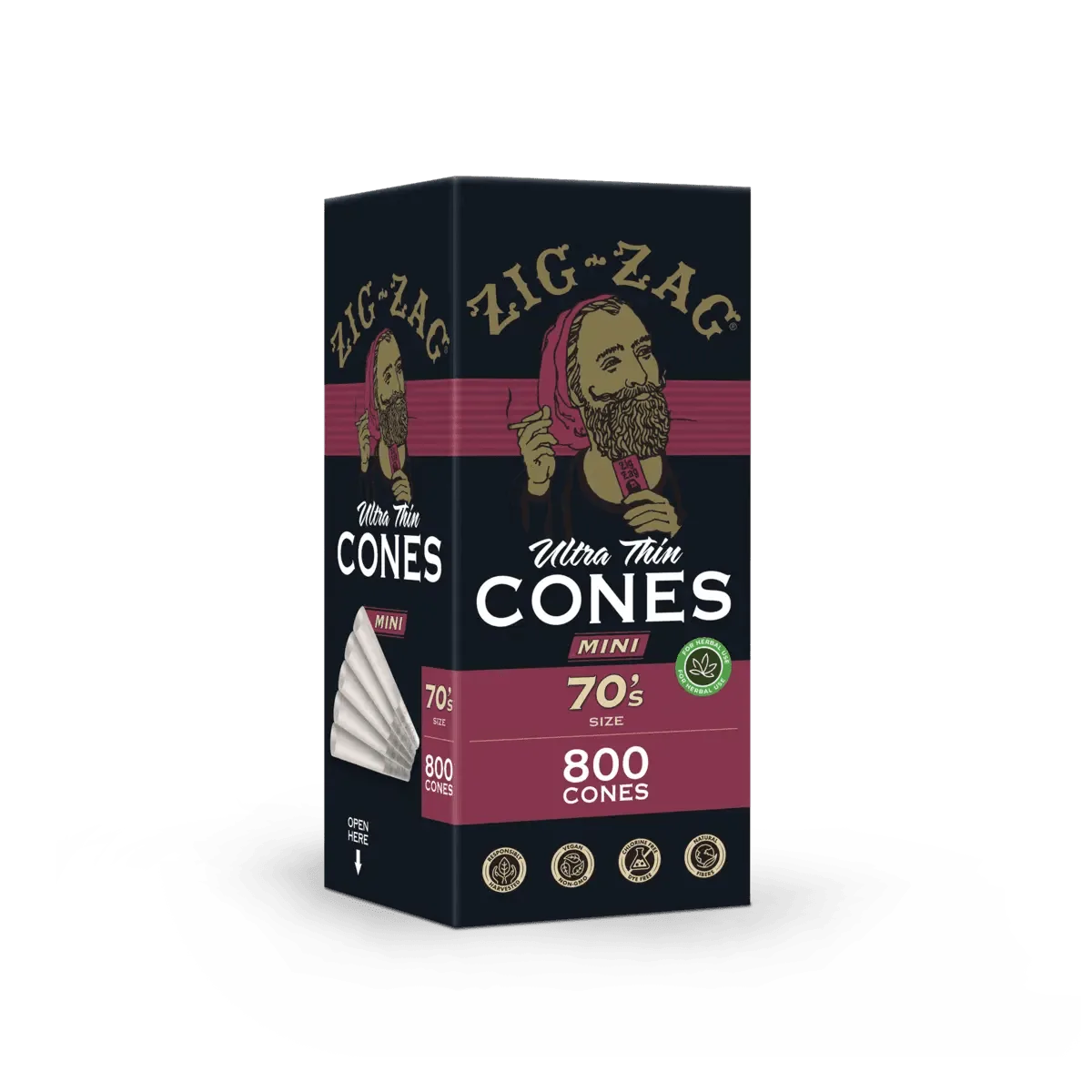 Zig-Zag 70's Ultra-Thin Bulk Cones