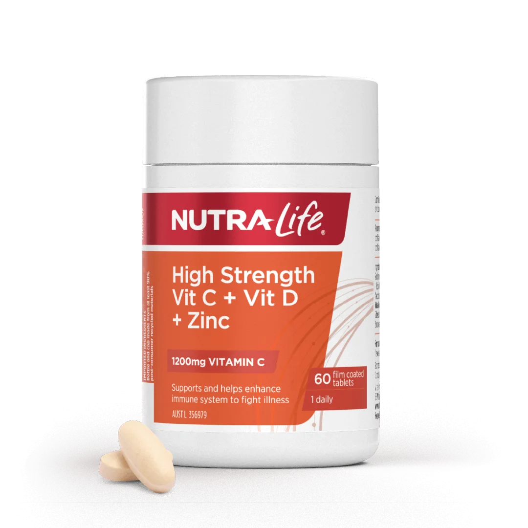 Vysoká dávka Vitamin C + D + Zinek