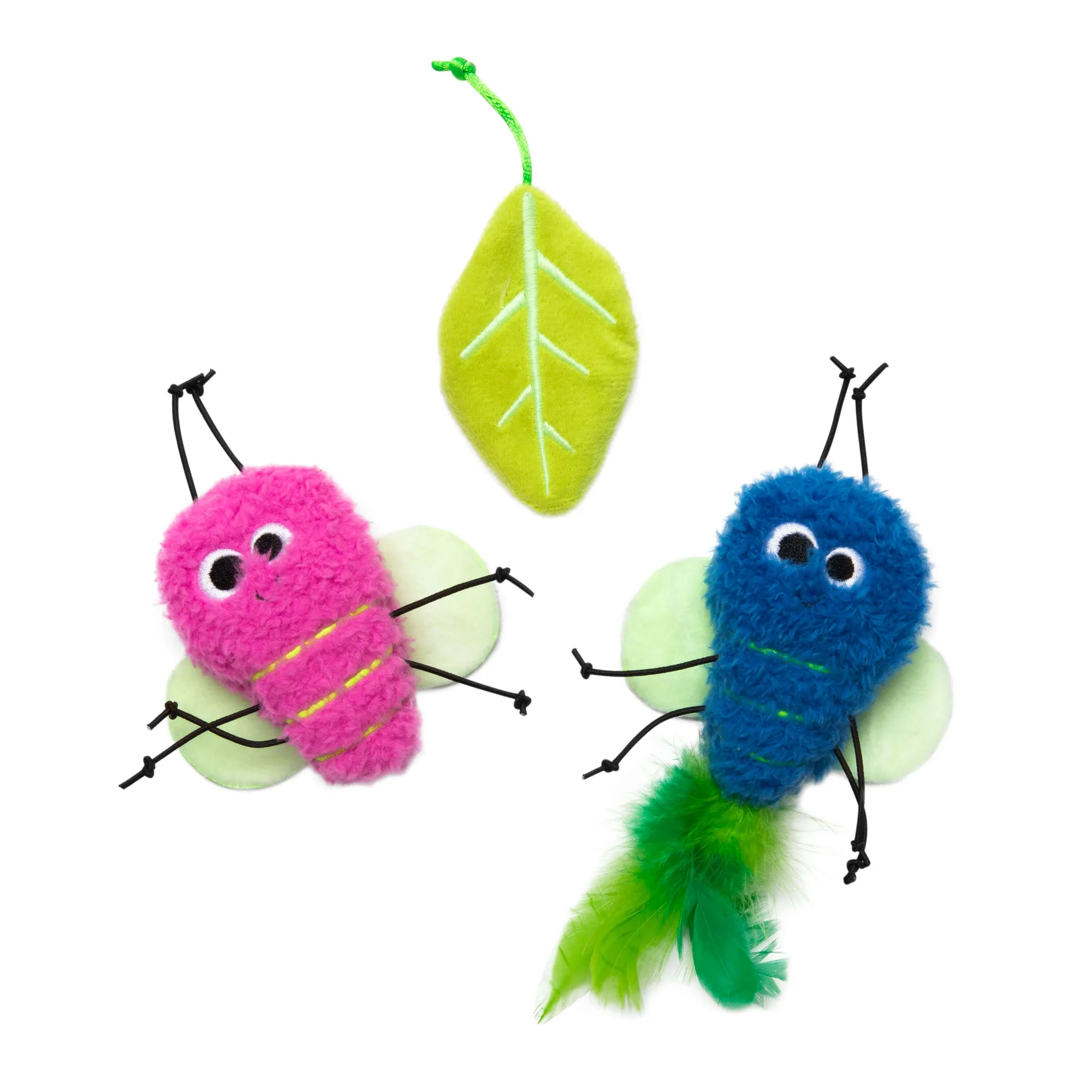 Quirky Kitty Glow Bugs 3pk – Catnip & Silvervine Cat Toys That Glow in the Dark