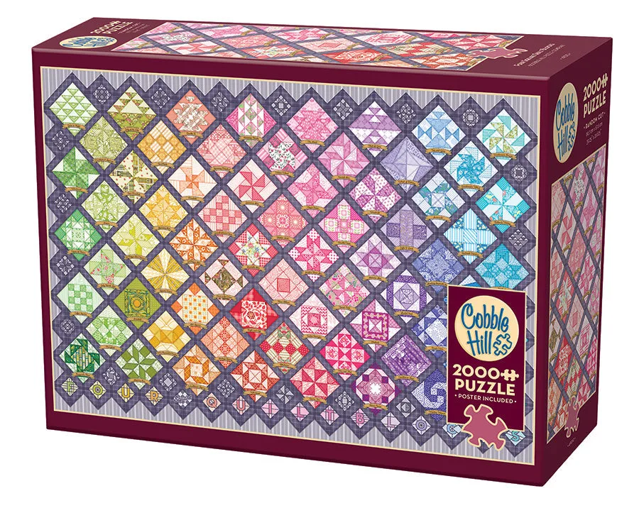 Come assemblare un puzzle da 2000 pezzi come blocchi di quilt