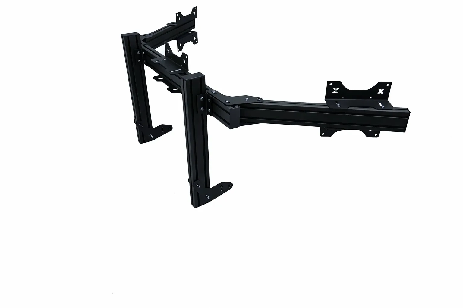重型三螢幕支架：VESA 75-100-200 指南