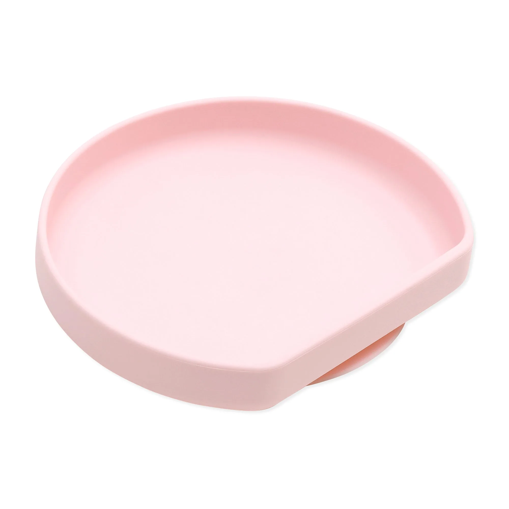 Prato com Aderência de Silicone: Rosa