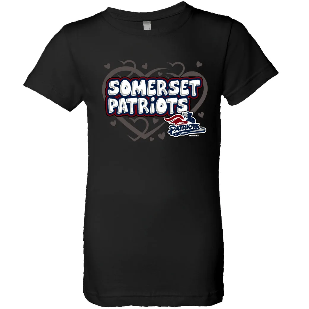 تي شيرت Somerset Patriots للشباب بلون أسود Lister
