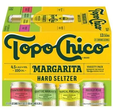 TOPO CHICO MARGARITA HARD SELTZER VARIETY 12oz 12PK CANS