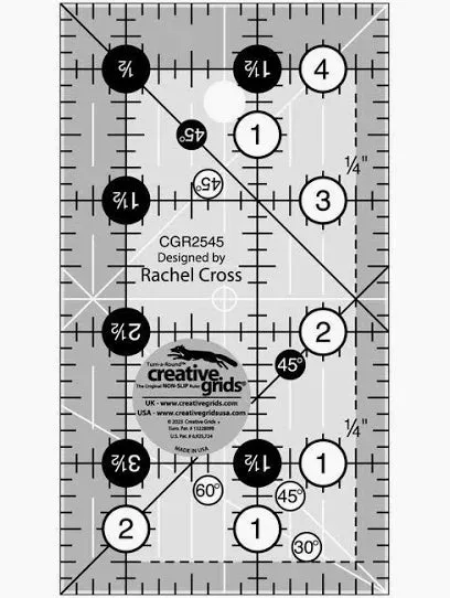 Regla de acolchado Creative Grids 2-1/2" x 4-1/2" rectángulo – CGR2545