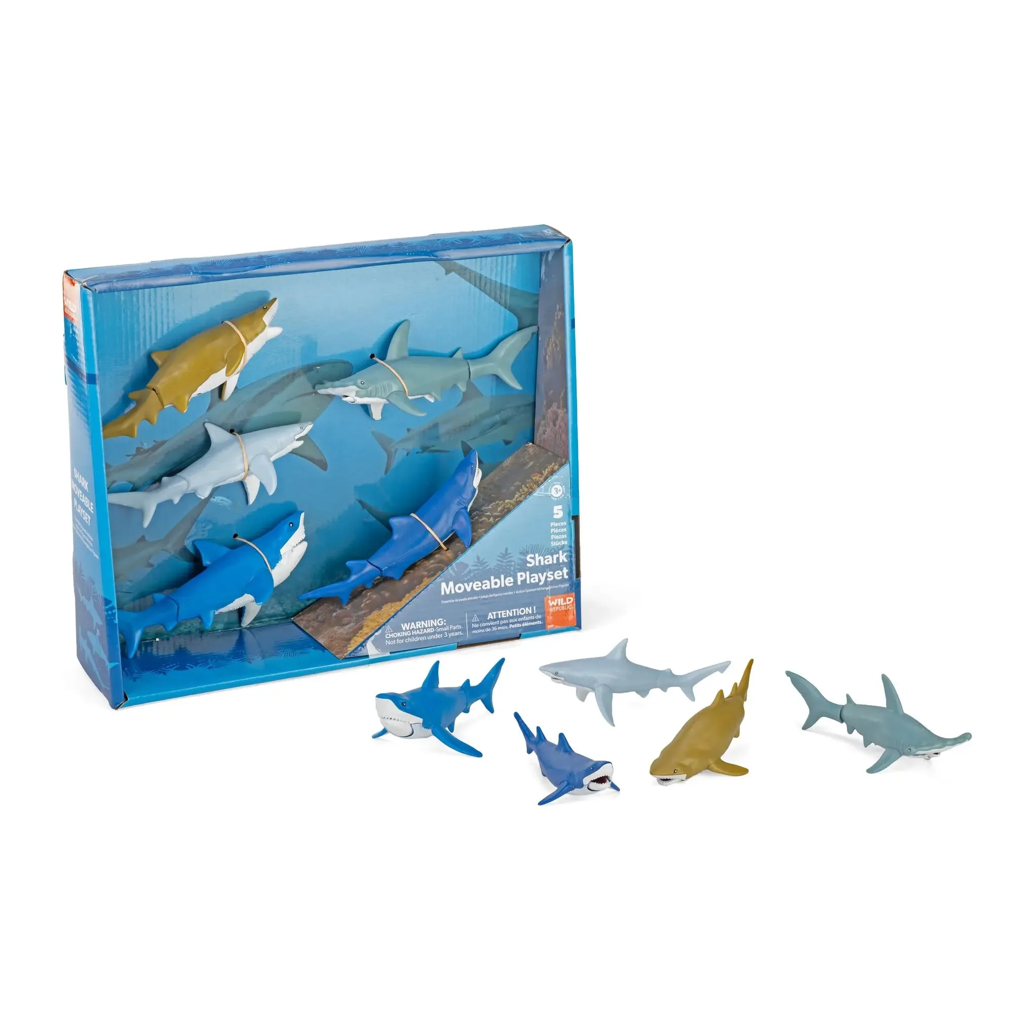 Moveable Shark Action Playset - 11"