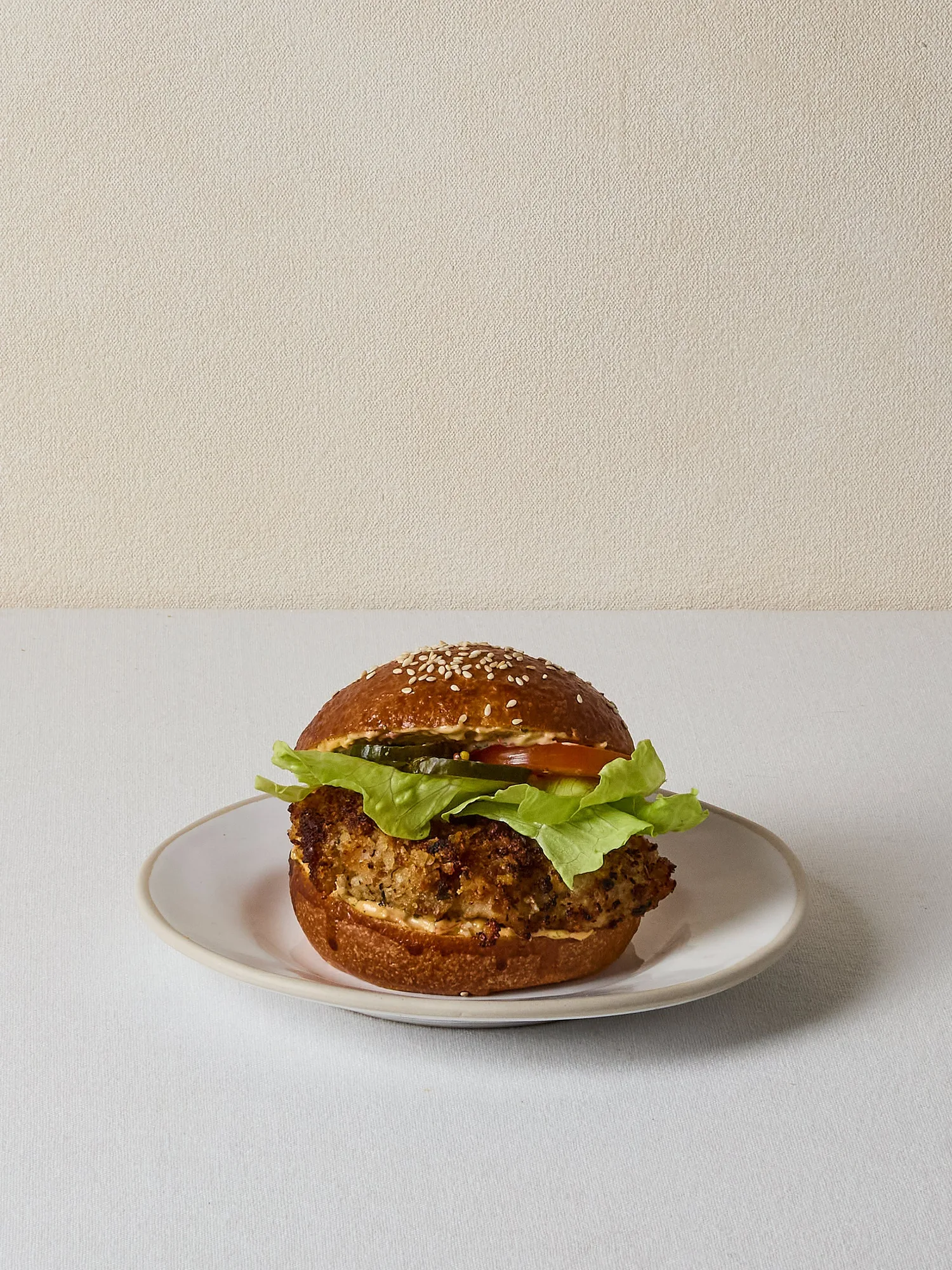 Parmesan Chicken on a Cream Bun