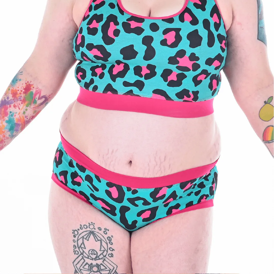 Mid Rise Briefs - Hot Leopard