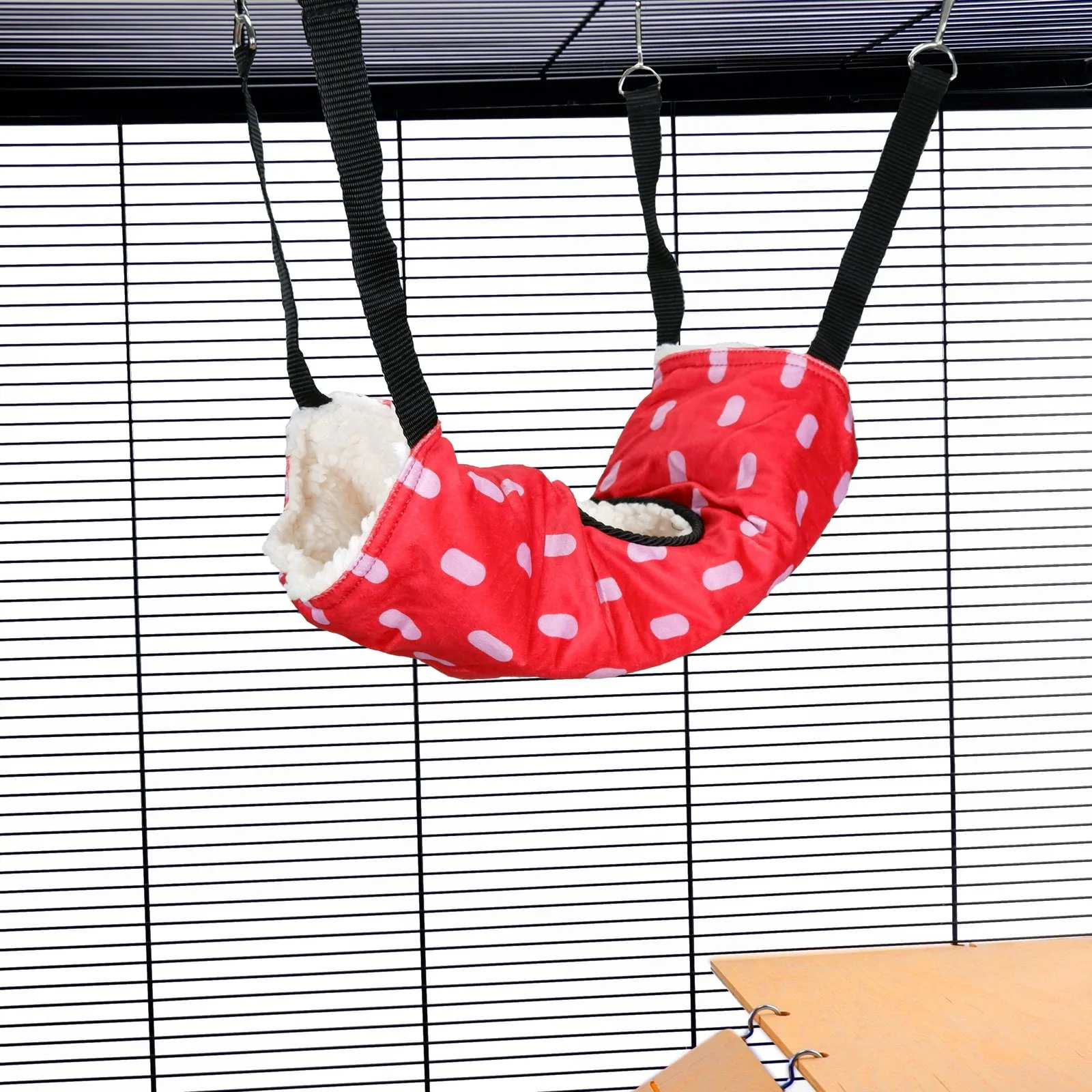 Pet Rat Ferret Chinchilla Tunnel Tube Rat Ferret Toy – Red Dots | Little Friends