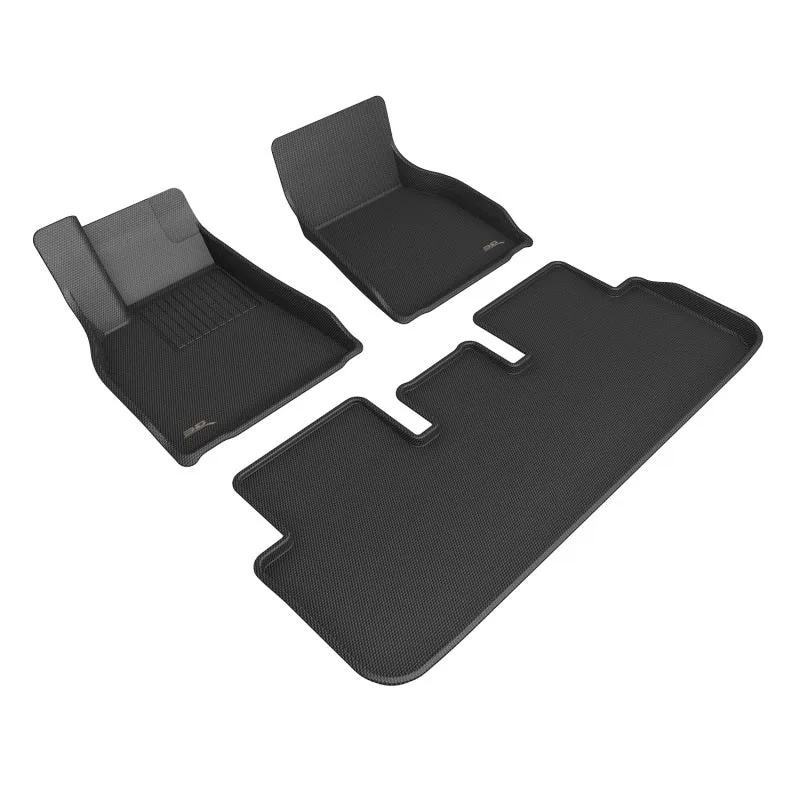 3D MAXpider 2021-2022 Tesla Model S Kagu Tappetini - Nero