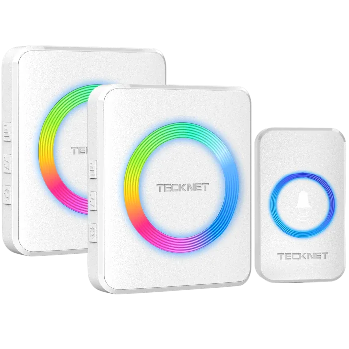 TECKNET Waterproof 1300ft Range Wireless Doorbell Chimes HWD01888