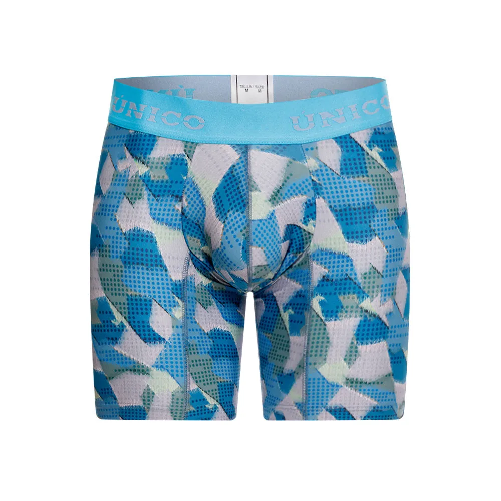 MID-TONE BLUE BOXER SHORTS