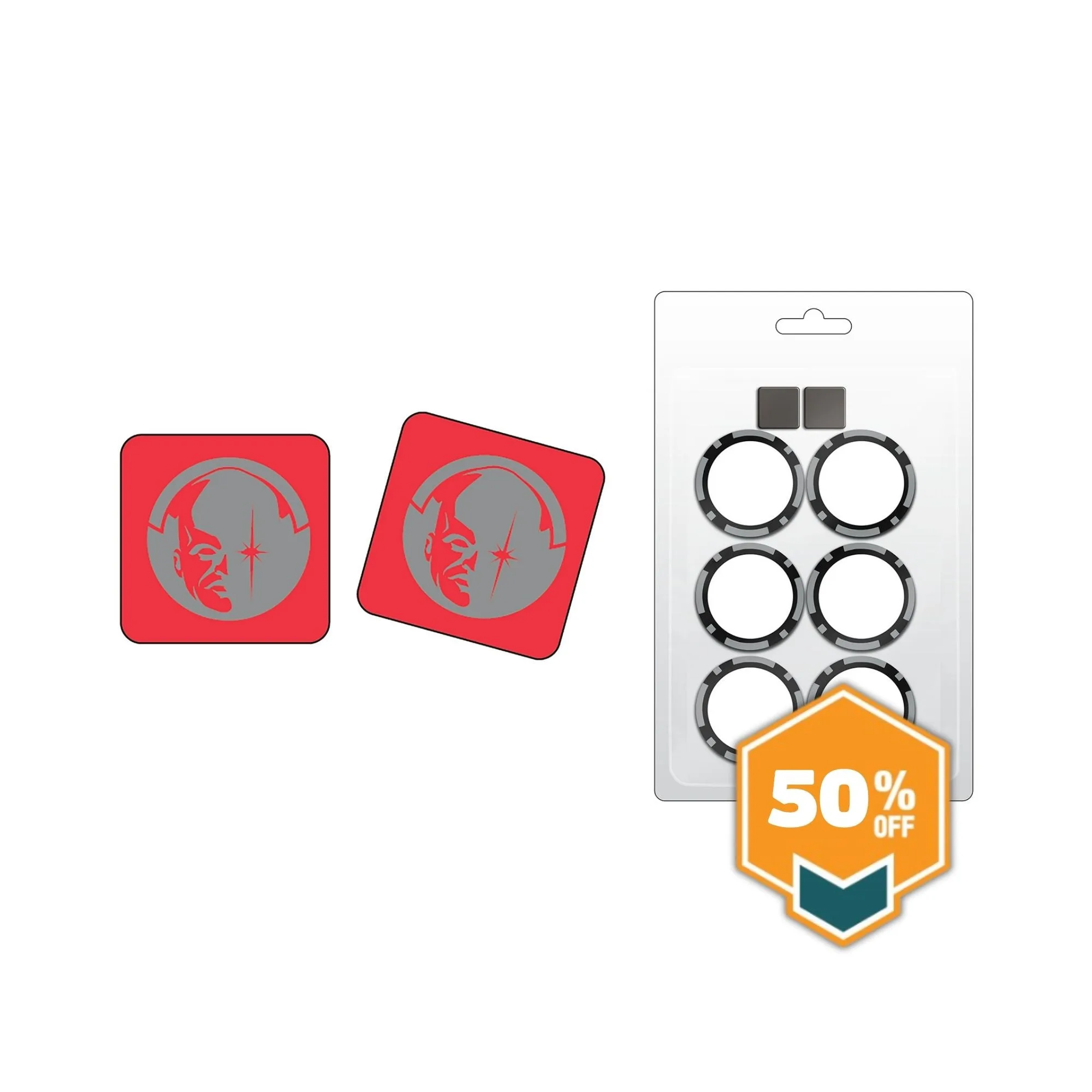 Marvel HeroClix: Contenido del pack de dados y fichas Disney Plus