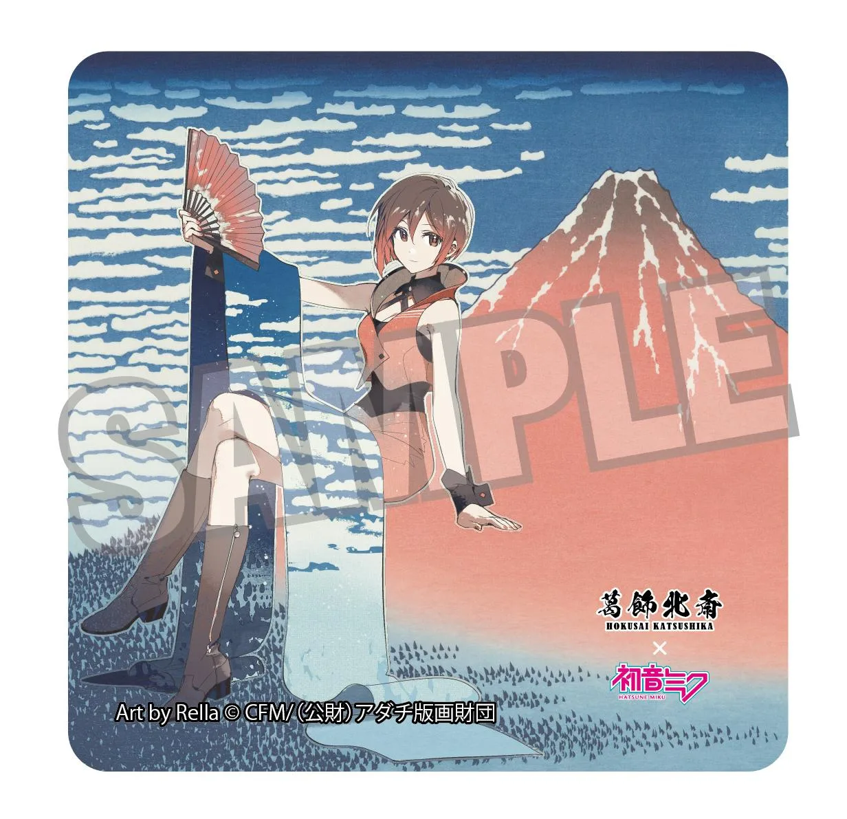 【Pre-order】Hokusai Katsushika x Hatsune Miku - MEIKO Sticker (Rella, Fine Wind, Clear Morning)